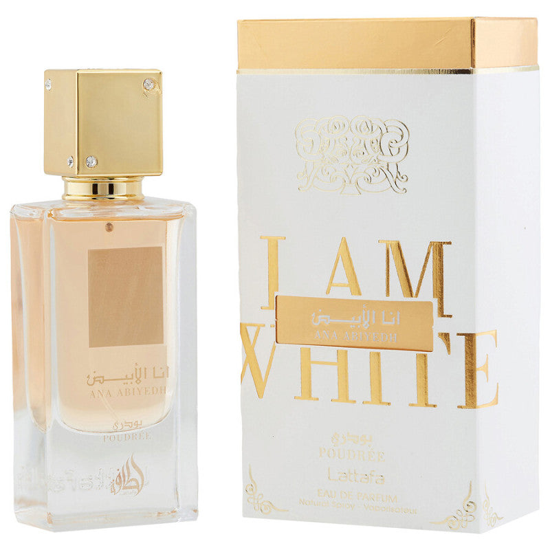 Lattafa Ana Abiyedh Poudree – perfume árabe original, imagen 2