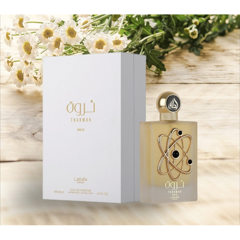 Lattafa Tharwah Gold – perfume árabe original, imagen 4