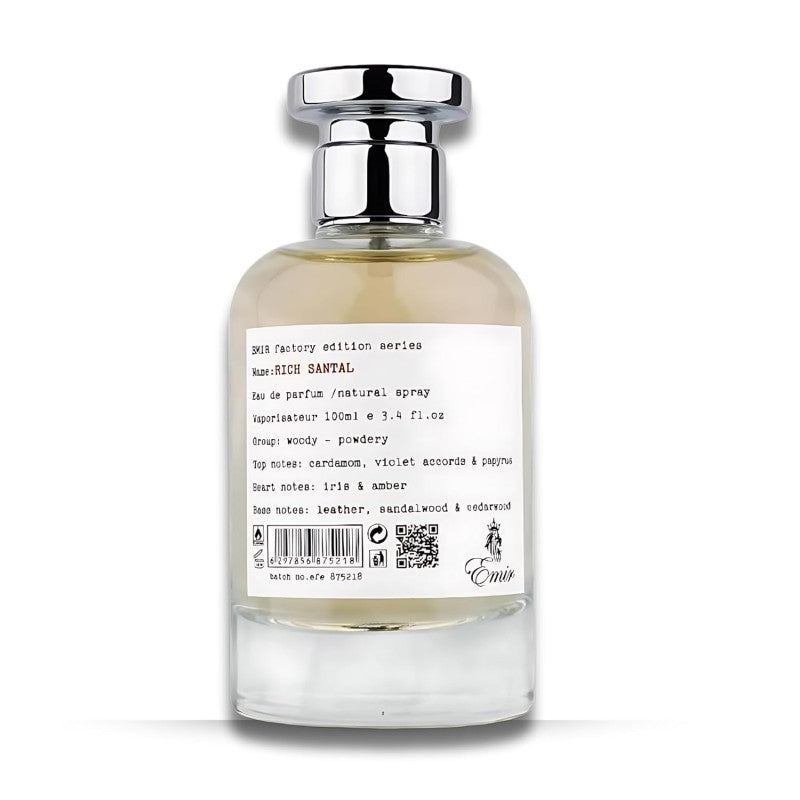 Paris Corner Emir Rich Santal Factory Eau de Parfum – perfume árabe original