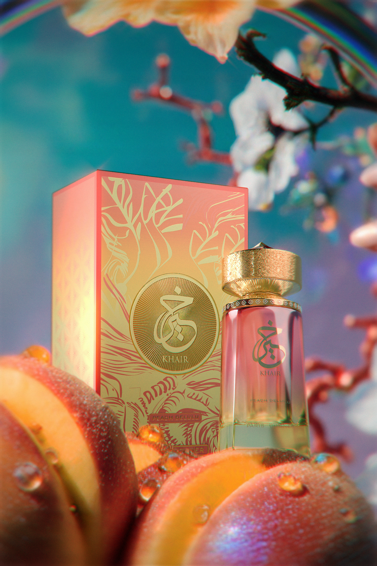 Paris Corner Khair Peach Delulu Eau de Parfum 100 ml – perfume árabe original, imagen 2
